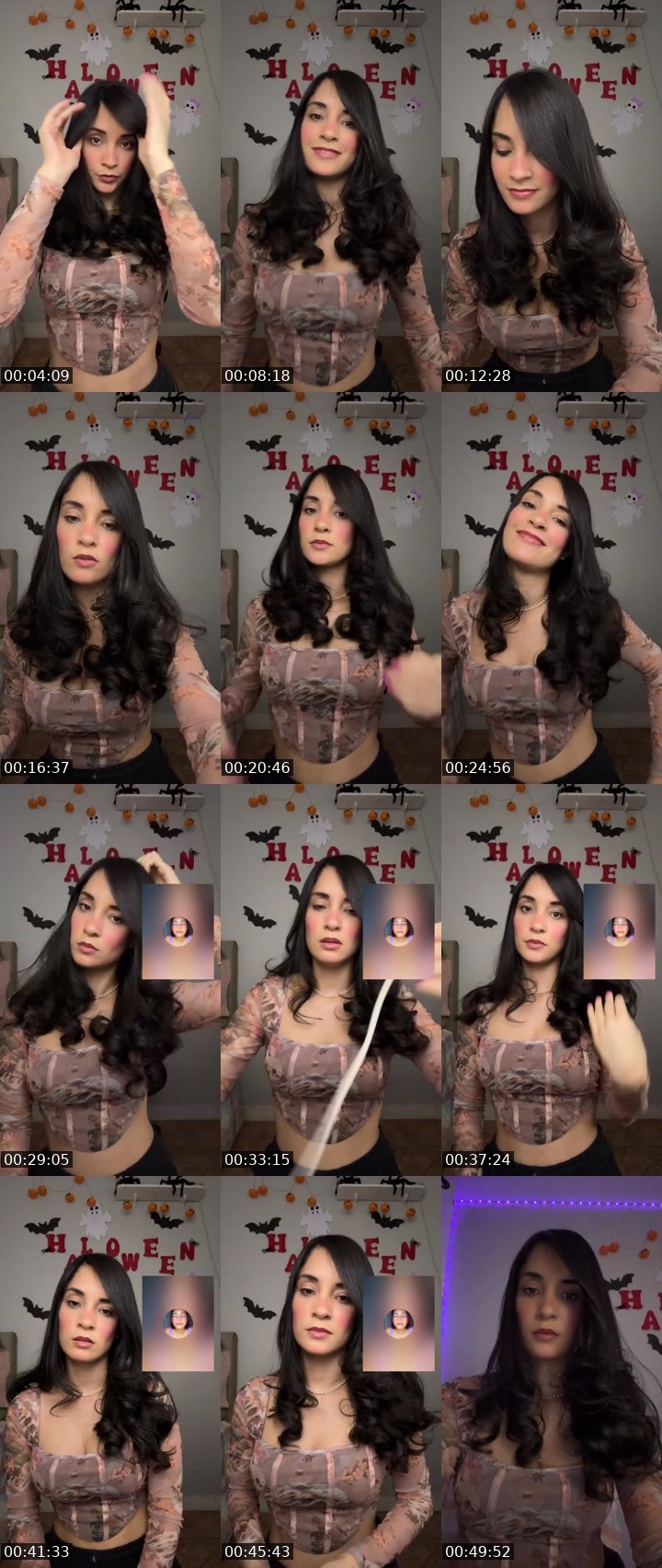 Contact-sheet preview of 🫧🐆Mandy 🧸✨'s Liveme recording