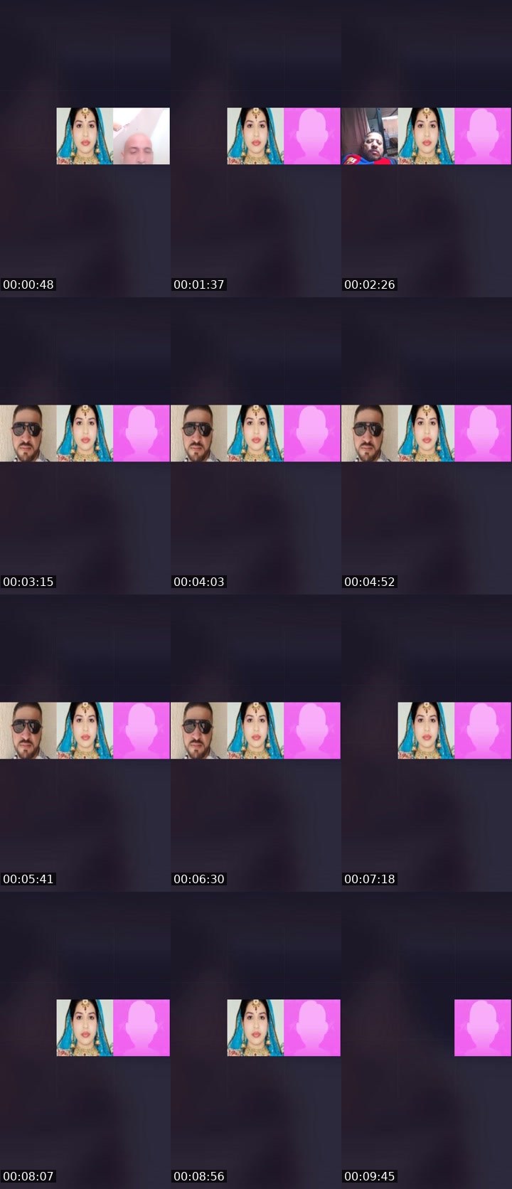 Contact-sheet preview of Angel Arohi's Liveme recording