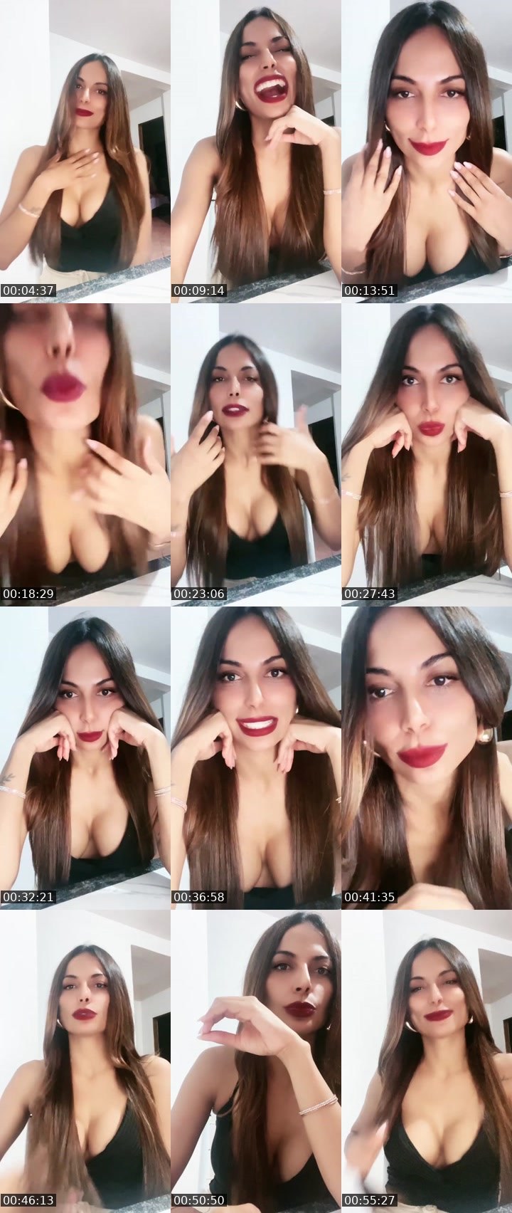 Contact-sheet preview of Maeva 🥂's Liveme recording