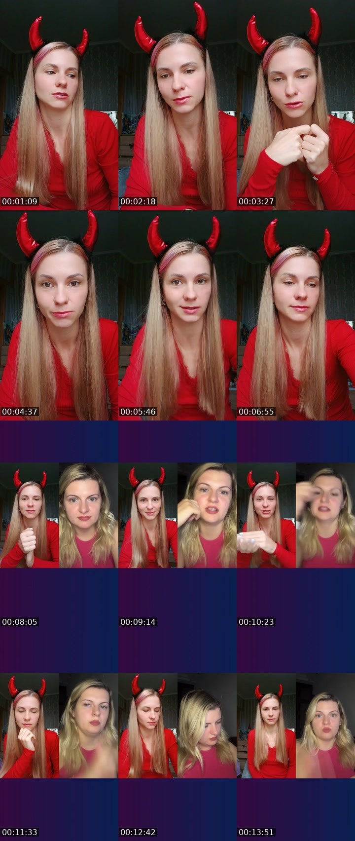 Contact-sheet preview of 🎀 Senorita 🎀's Liveme recording