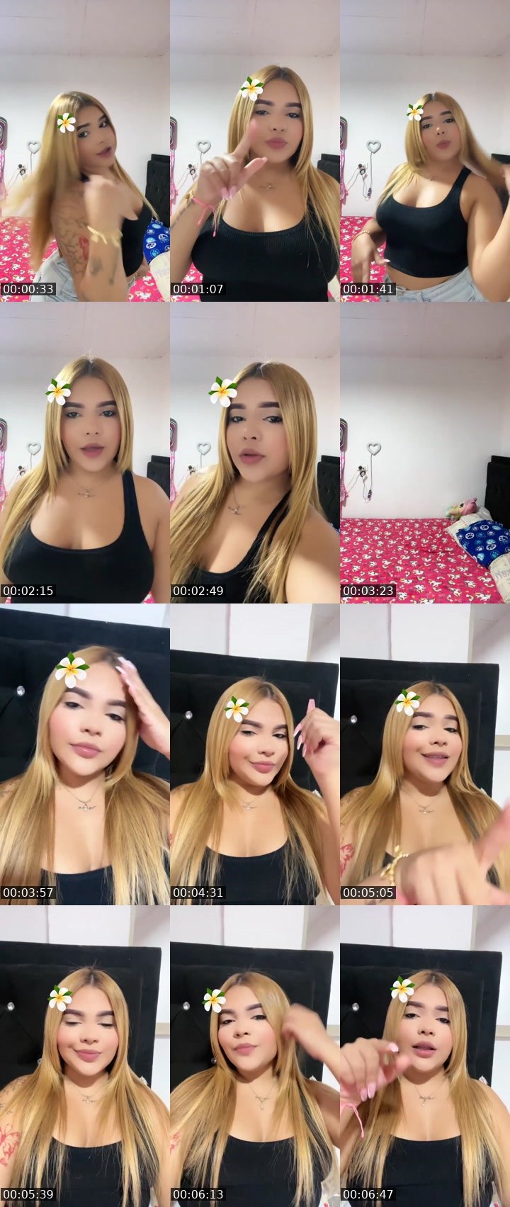Contact-sheet preview of 😝Katerine☁️'s Liveme recording