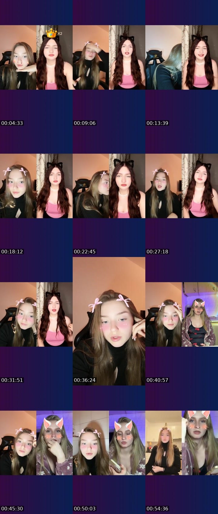 Contact-sheet preview of Shakira🥰🇺🇦's Liveme recording