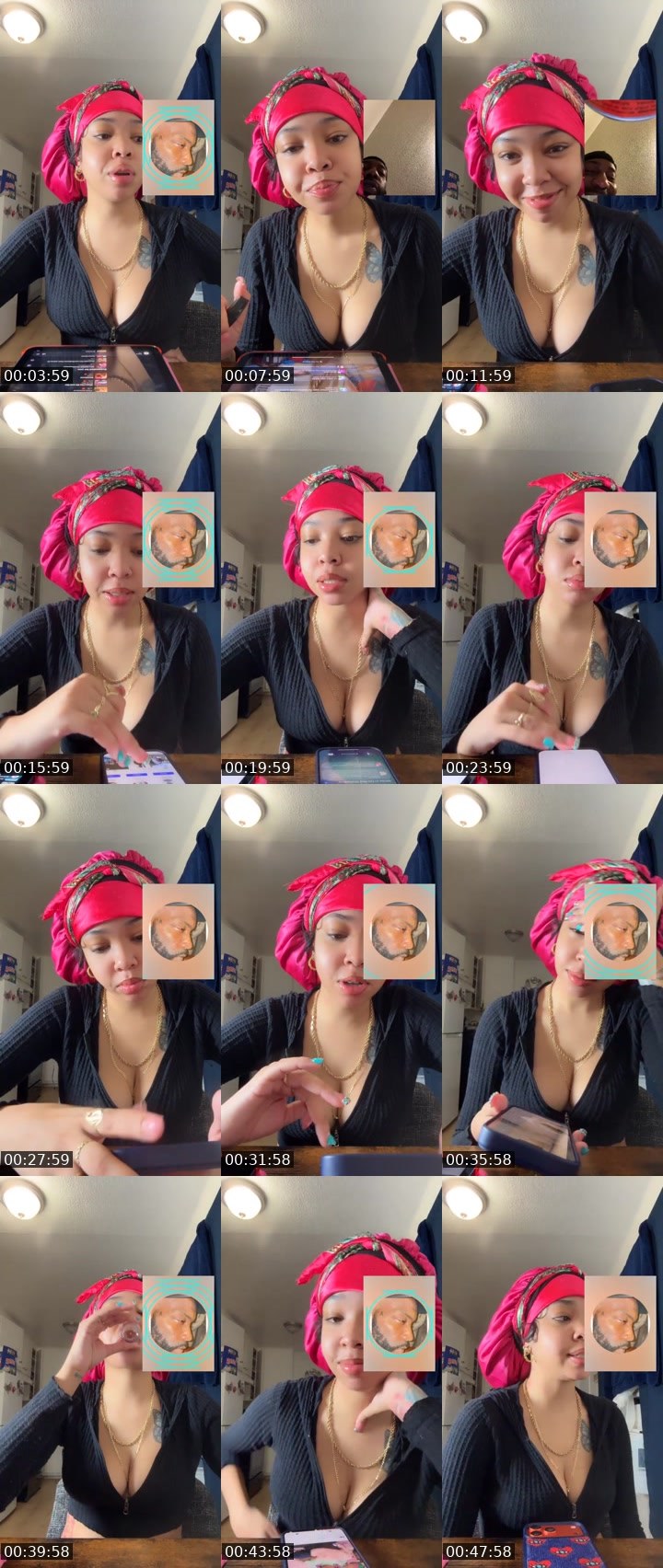 Contact-sheet preview of TeeeG333's Liveme recording