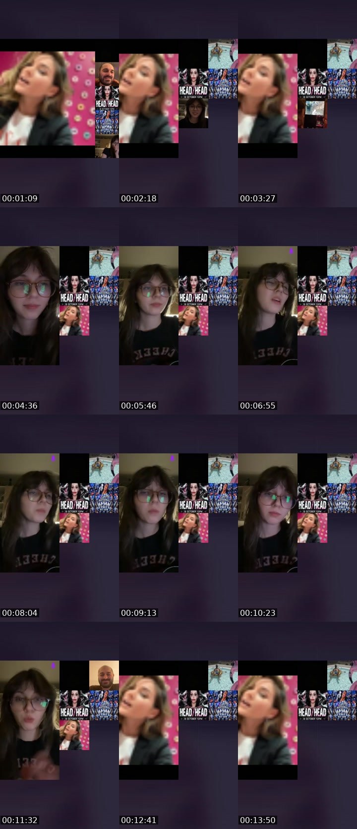 Contact-sheet preview of Nastya🦊FOX's Liveme recording
