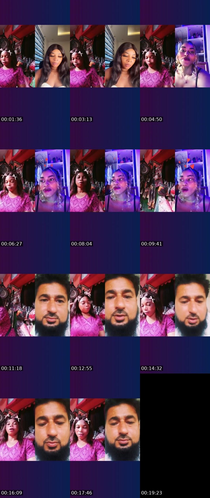 Contact-sheet preview of 🌶️LIZZY BB 😈's Liveme recording