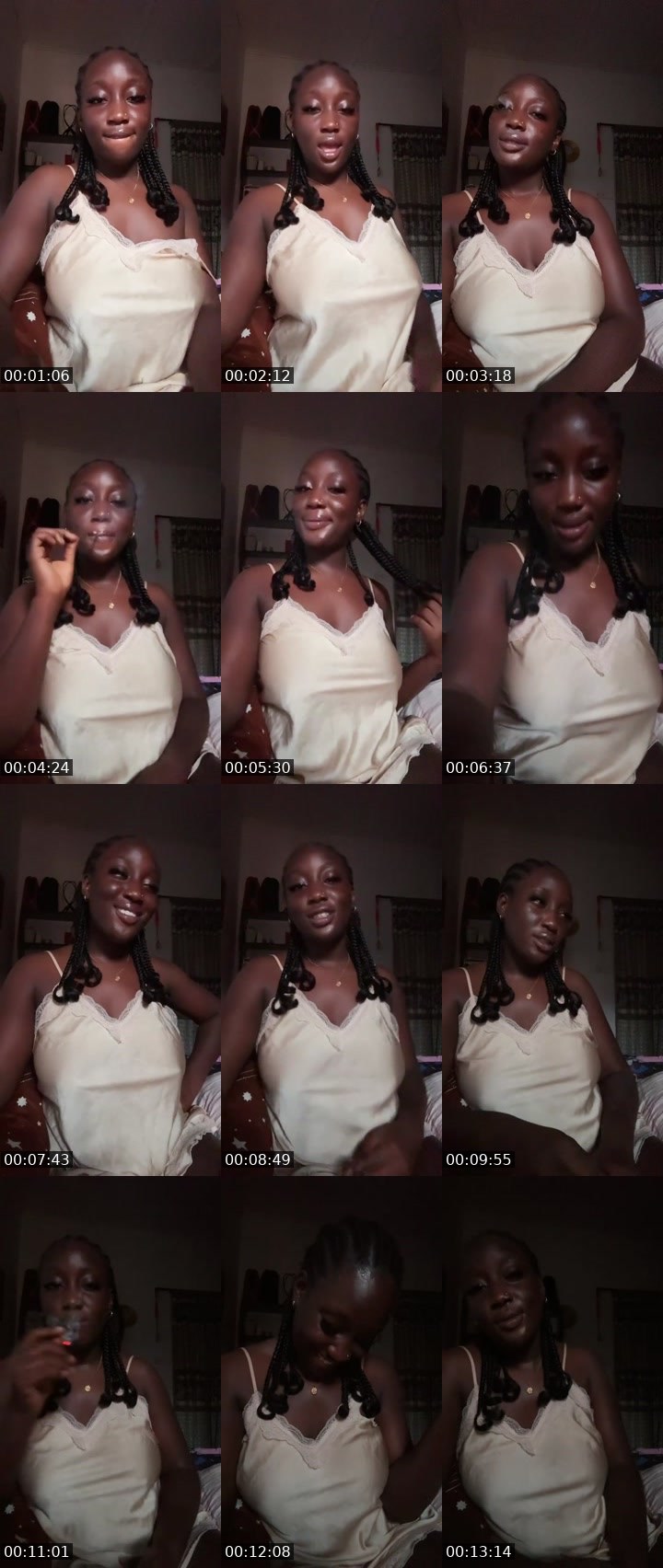 Contact-sheet preview of Black mistress😈❤️'s Liveme recording