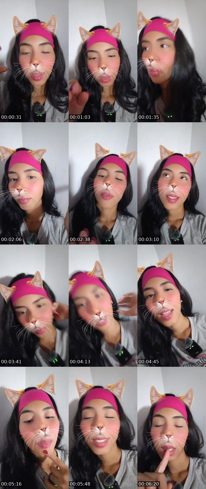 Contact-sheet preview of ☁️ Raven🇻🇪's Liveme recording