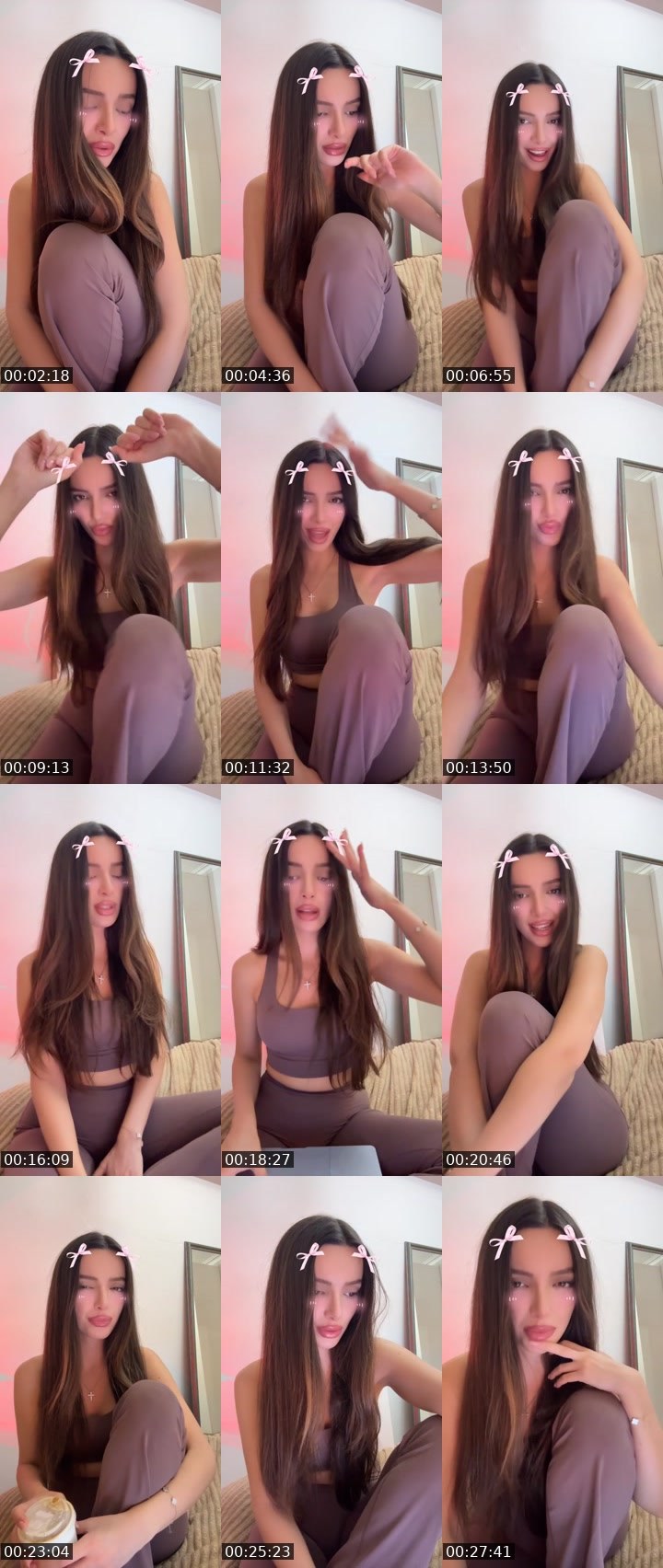 Contact-sheet preview of Jasmine💘's Liveme recording