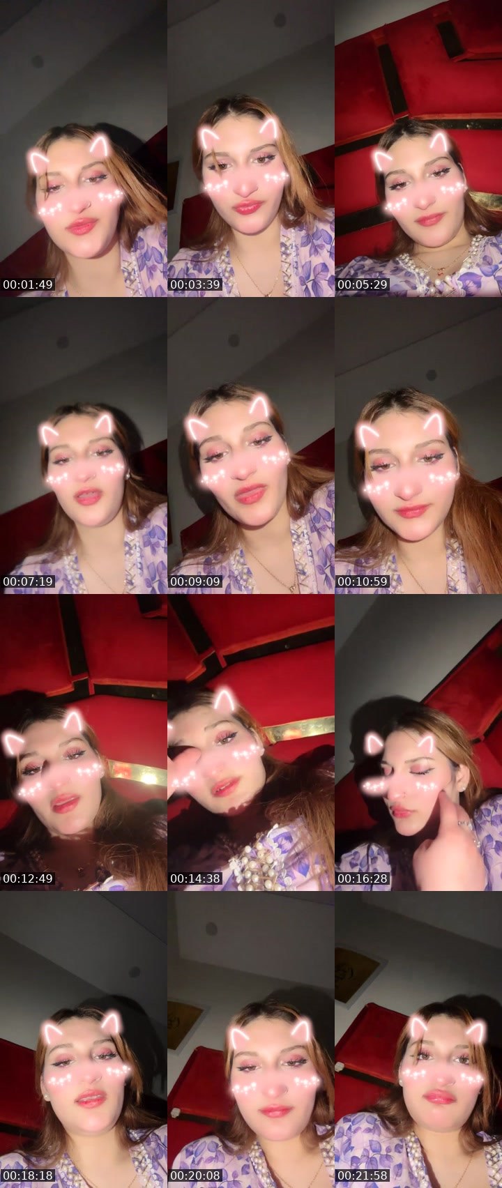 Contact-sheet preview of Hamna ayaan's Liveme recording