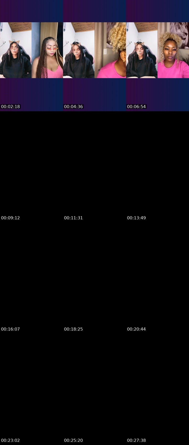 Contact-sheet preview of 🌐 CORA🖤🐼ZON's Liveme recording