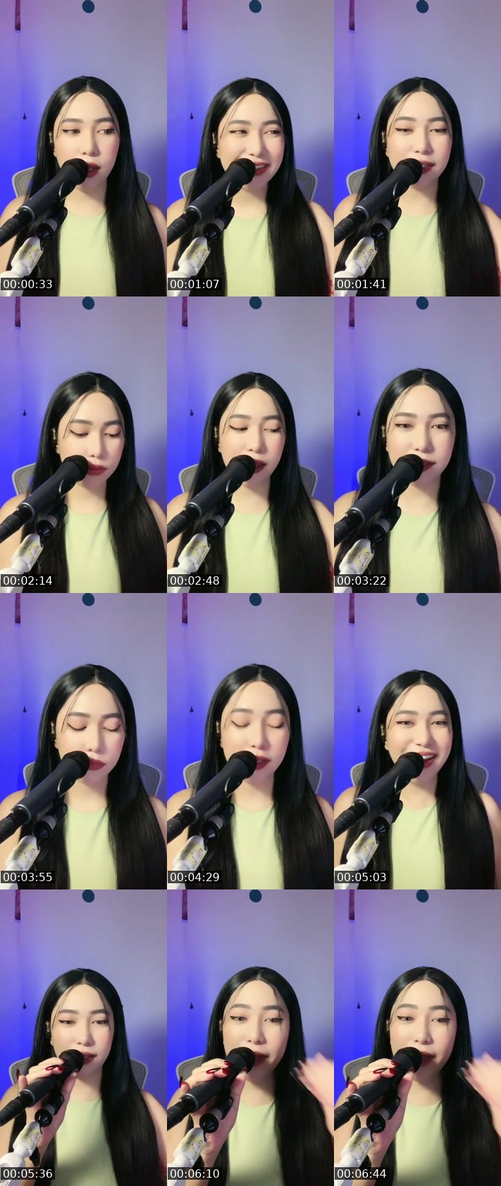 Contact-sheet preview of ☝️❤️Momo.x's Liveme recording