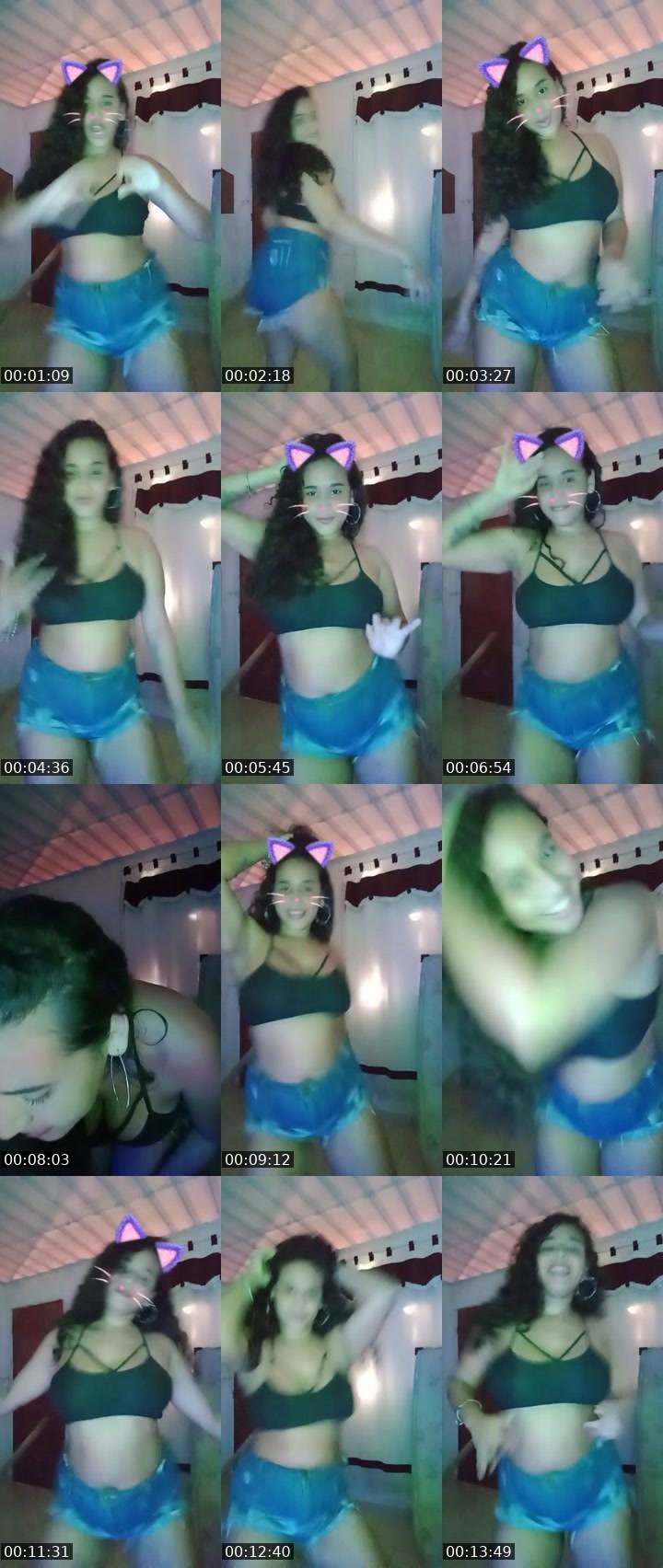 Contact-sheet preview of Gatona 💜's Liveme recording