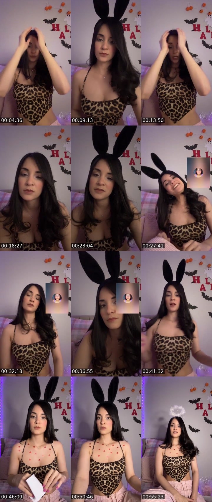 Contact-sheet preview of 🫧🐆Mandy 🧸✨'s Liveme recording
