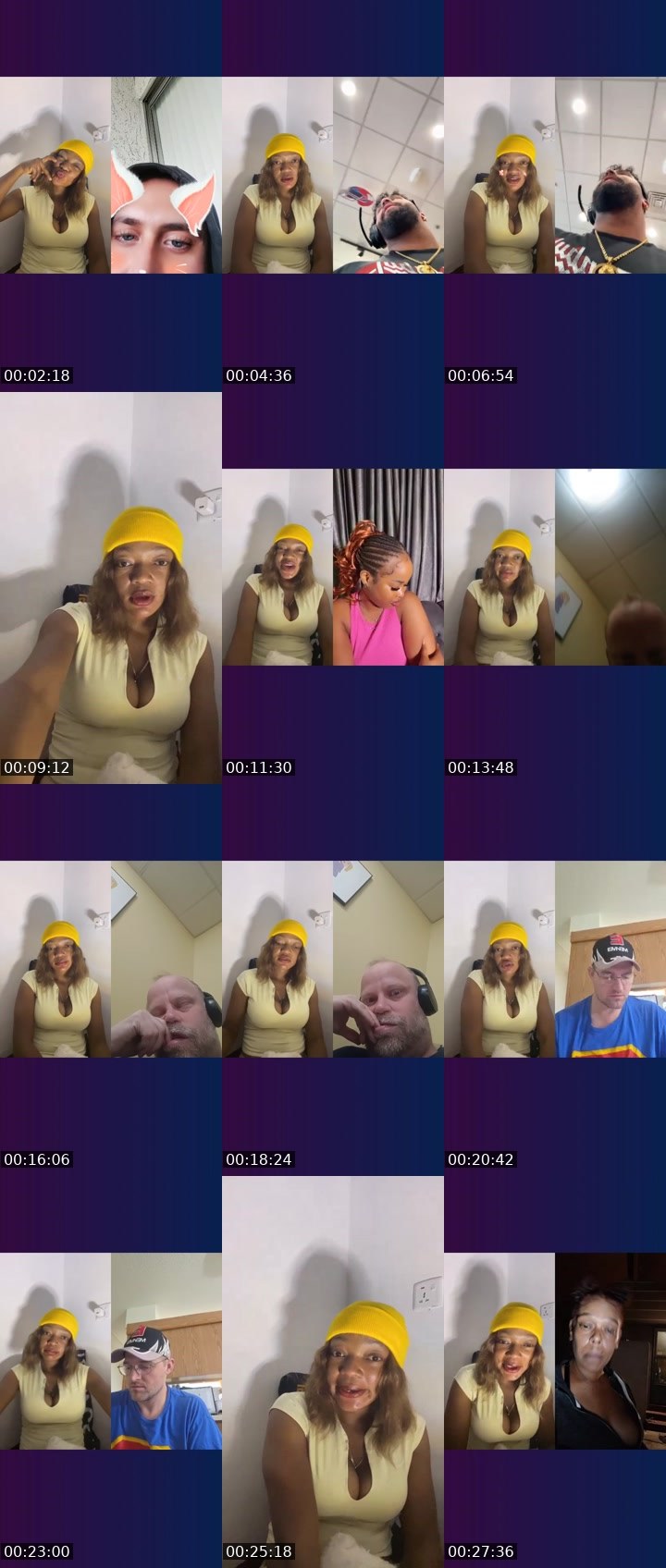 Contact-sheet preview of 🕊️ Simplynino❣️'s Liveme recording