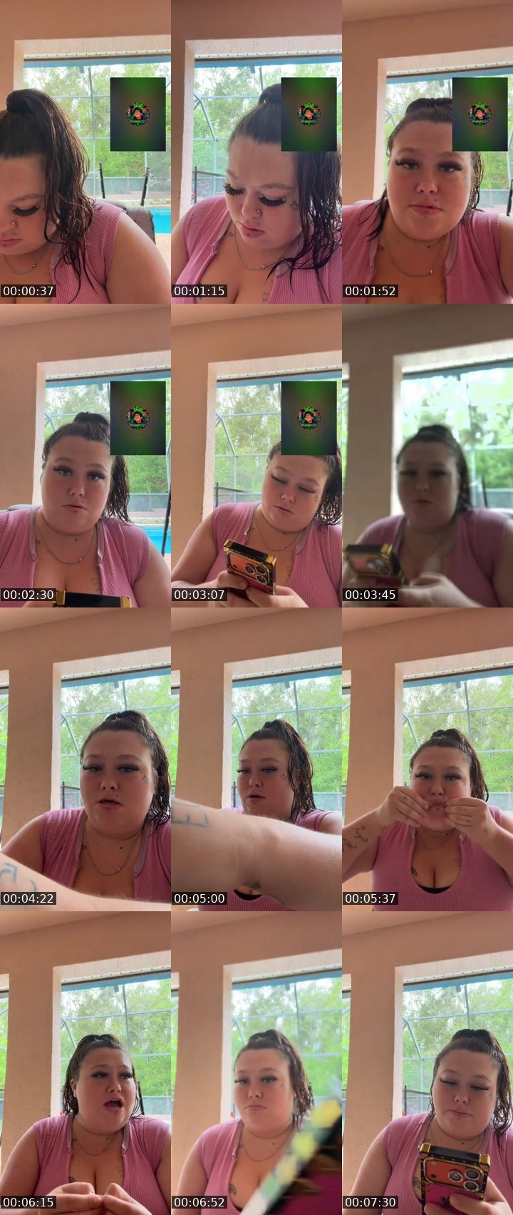 Contact-sheet preview of THICKMAMA💍💙's Liveme recording