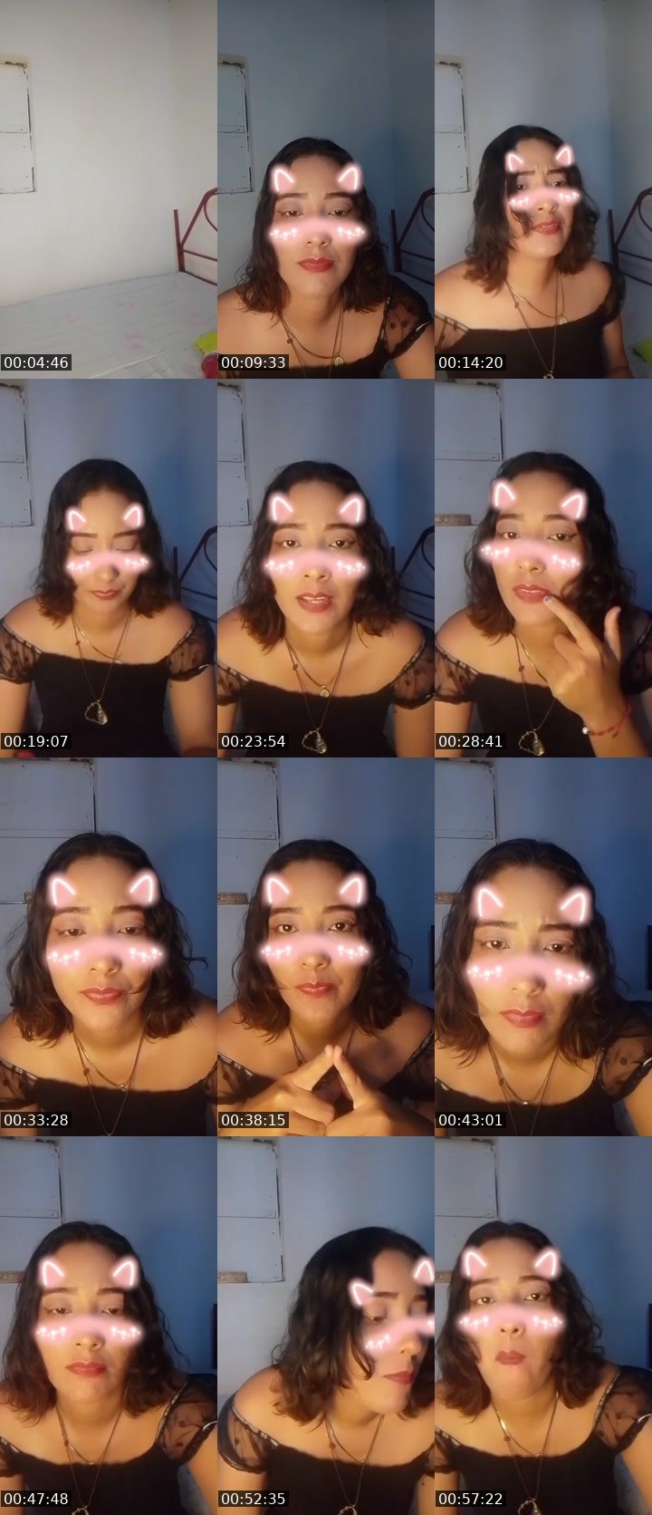 Contact-sheet preview of rosmeri Fermín's Liveme recording