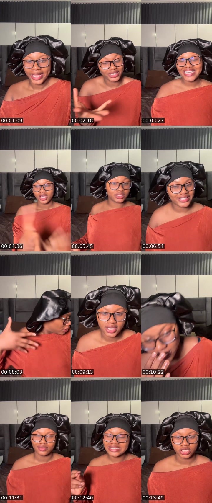 Contact-sheet preview of Kammalita 🏦✊🏾's Liveme recording
