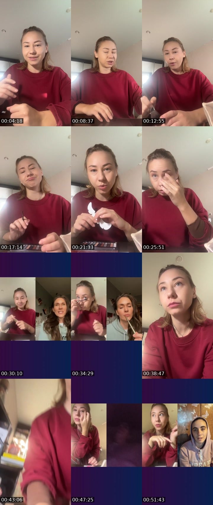 Contact-sheet preview of MU$E💎℄'s Liveme recording