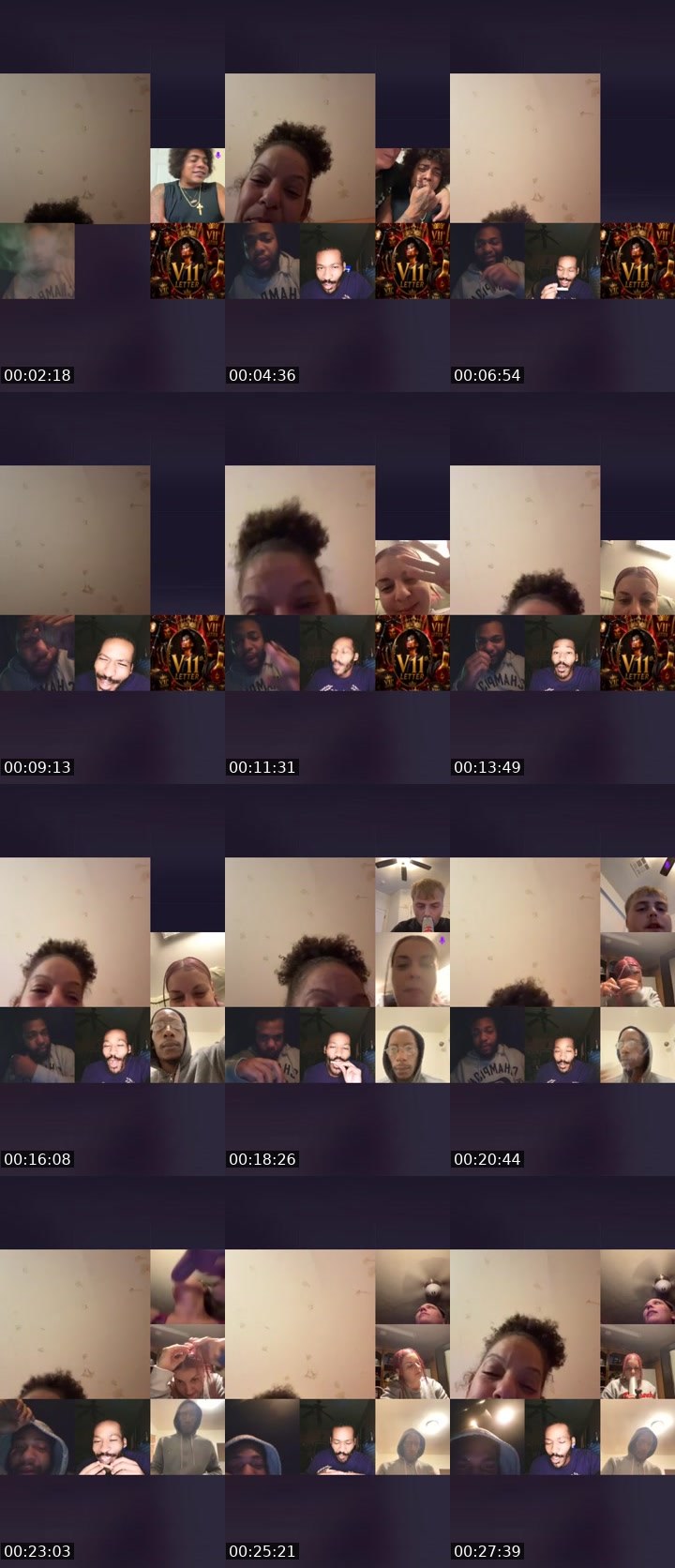 Contact-sheet preview of 🔥JuIcEMasterChiQs♑️'s Liveme recording