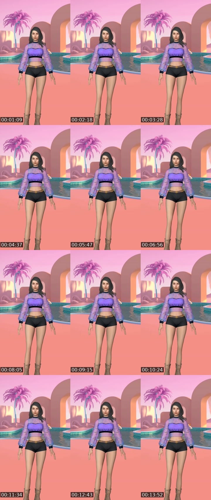 Contact-sheet preview of HOTTIE 💎's Liveme recording