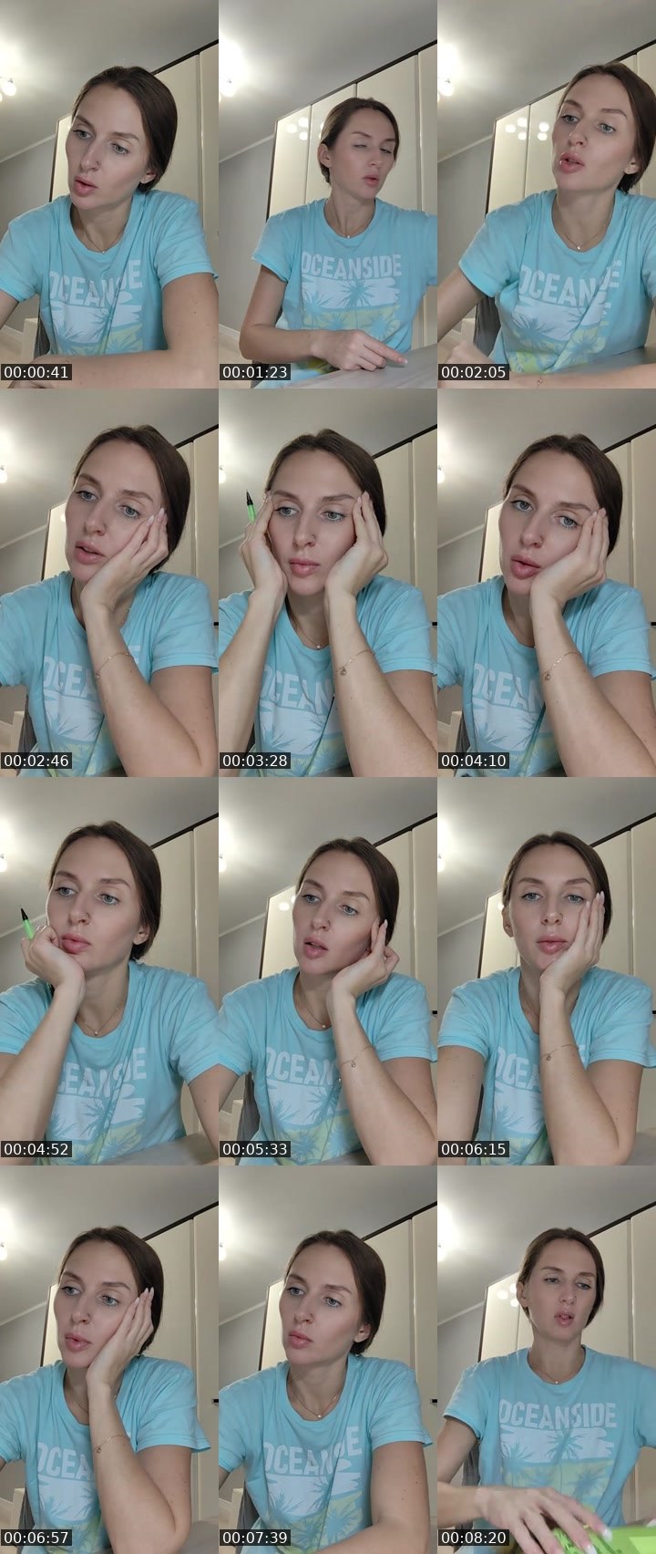 Contact-sheet preview of HELLena😈's Liveme recording