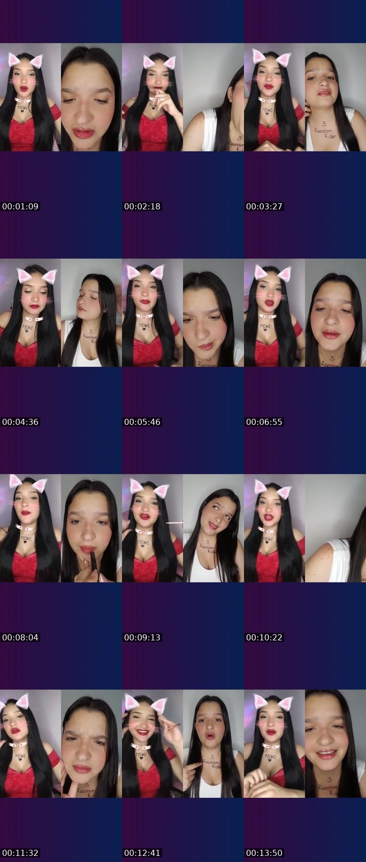Contact-sheet preview of 🌸 ⃟Ambår ᥫ᭡'s Liveme recording