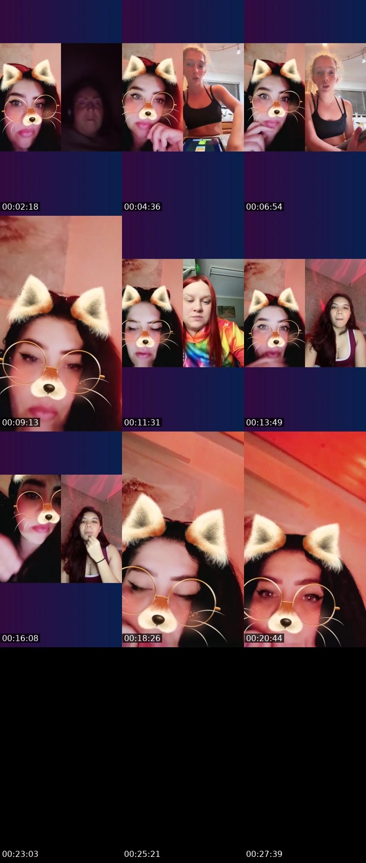 Contact-sheet preview of Ìv¥ Äñgêl🪽✨'s Liveme recording