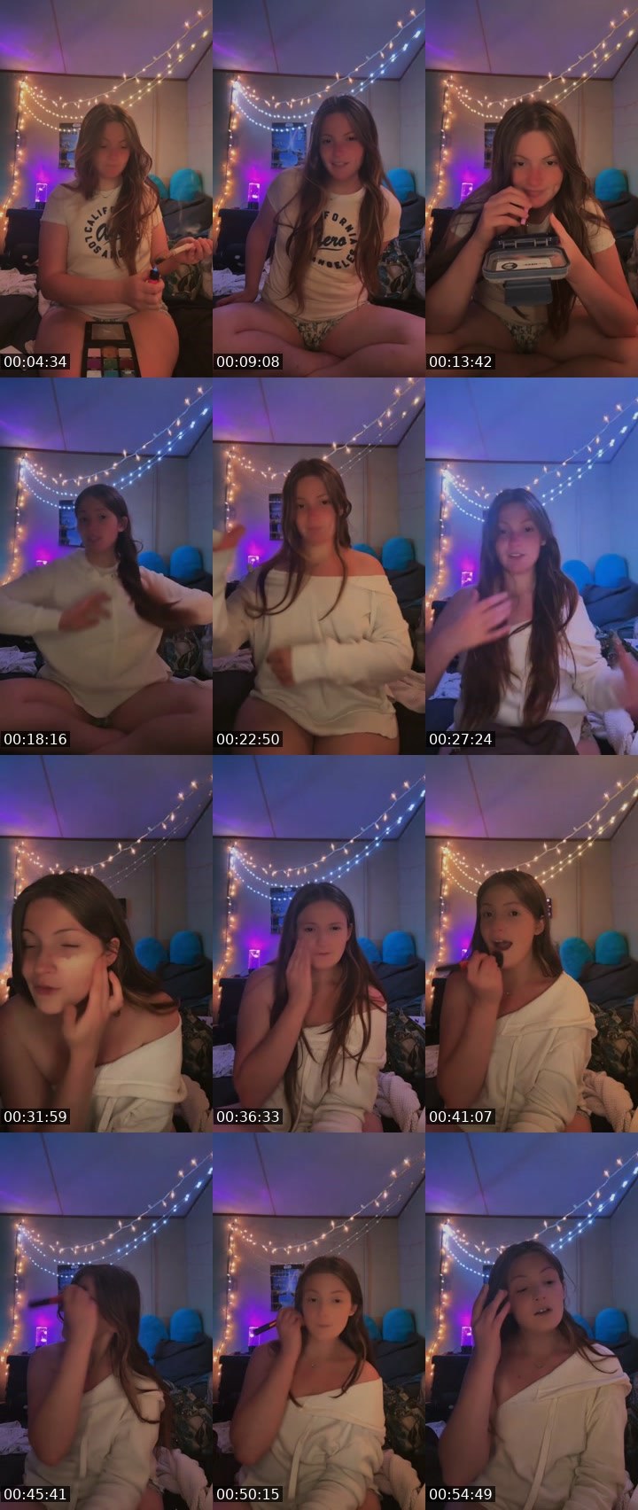 Contact-sheet preview of MKAELY's Liveme recording