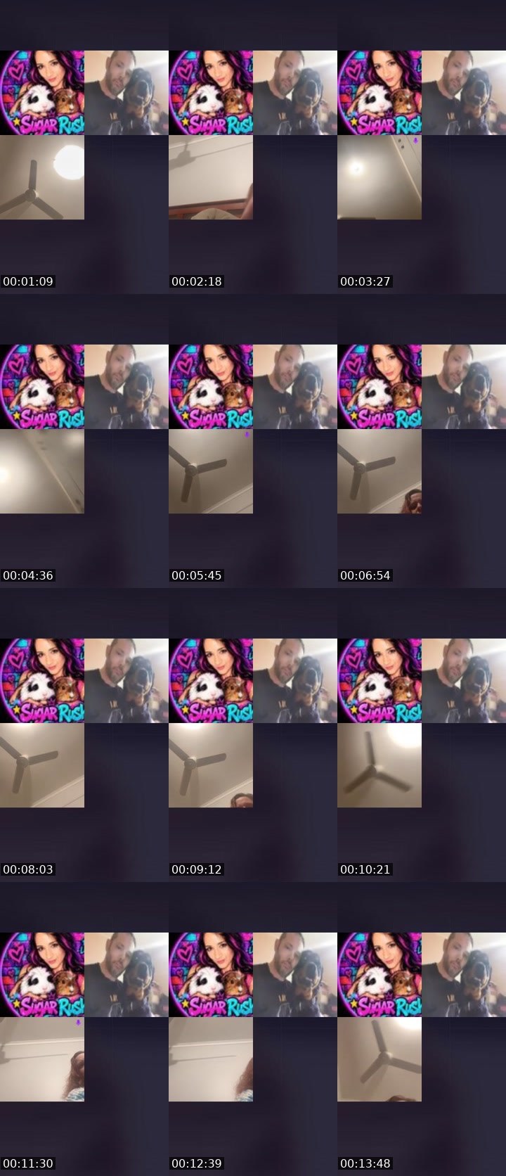 Contact-sheet preview of ★Sugar𝙍ush★🍭's Liveme recording