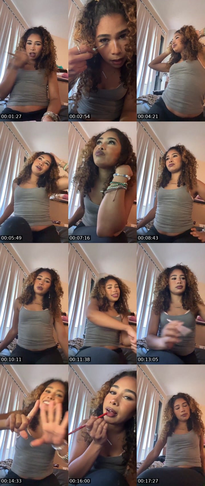 Contact-sheet preview of lohaze's Liveme recording