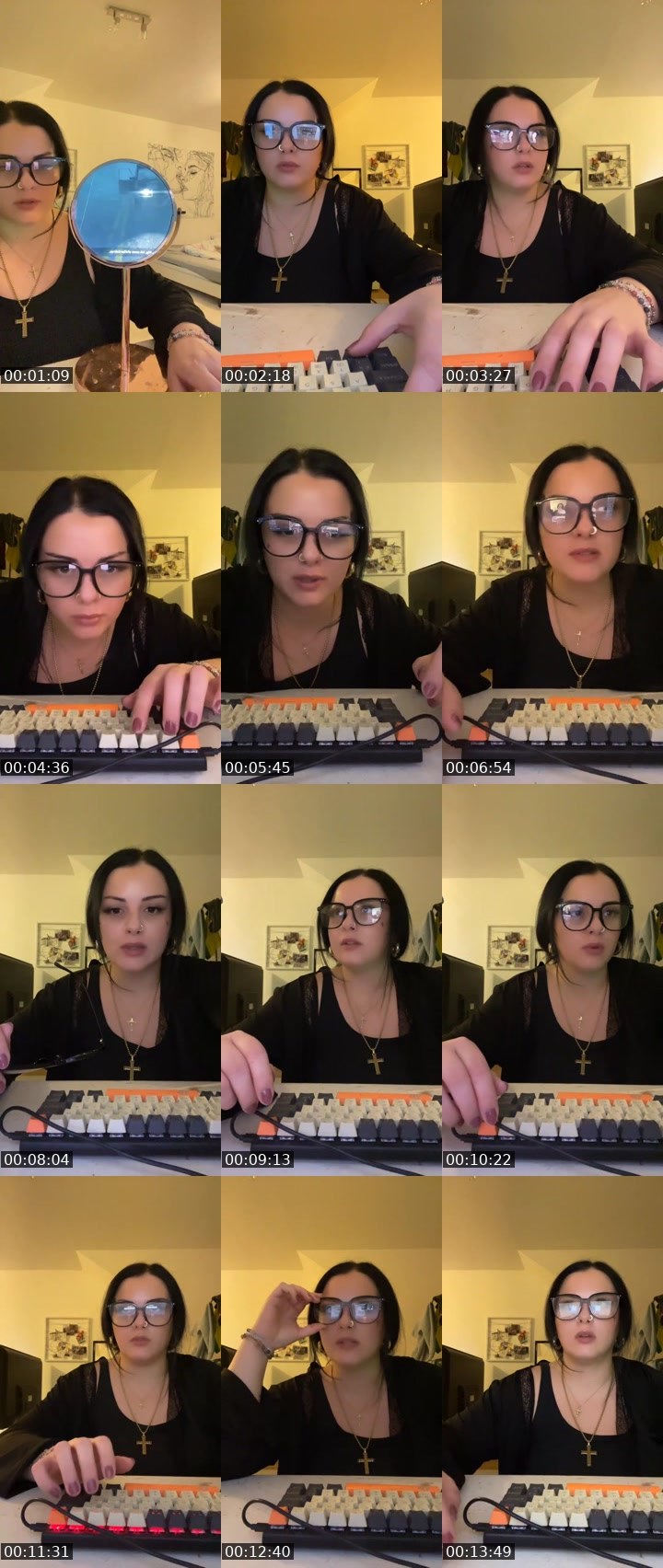 Contact-sheet preview of ღ TheHolyyMother ღ's Liveme recording