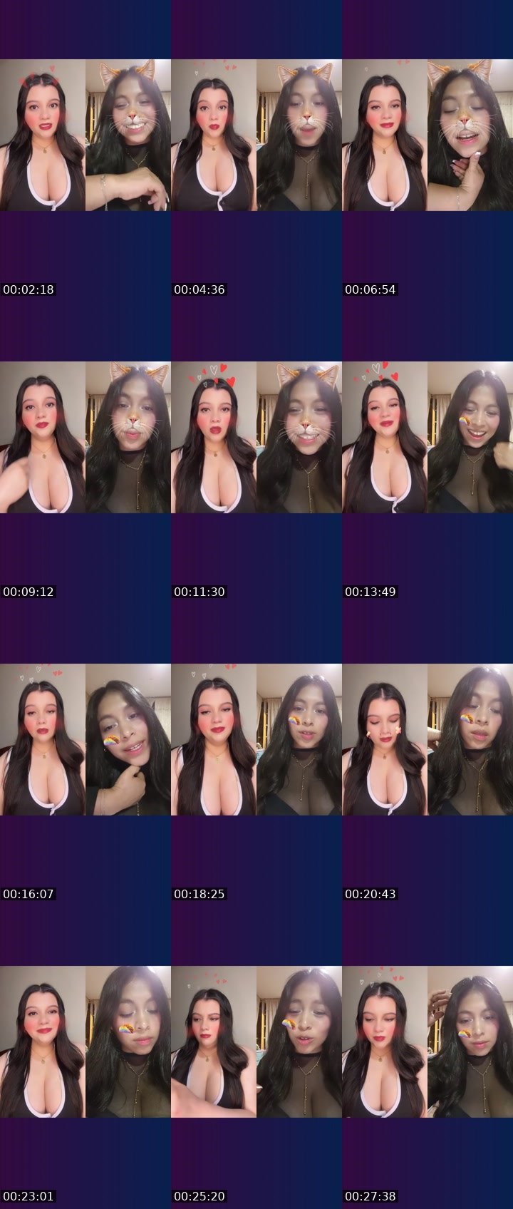Contact-sheet preview of 🌸Melocotón's Liveme recording