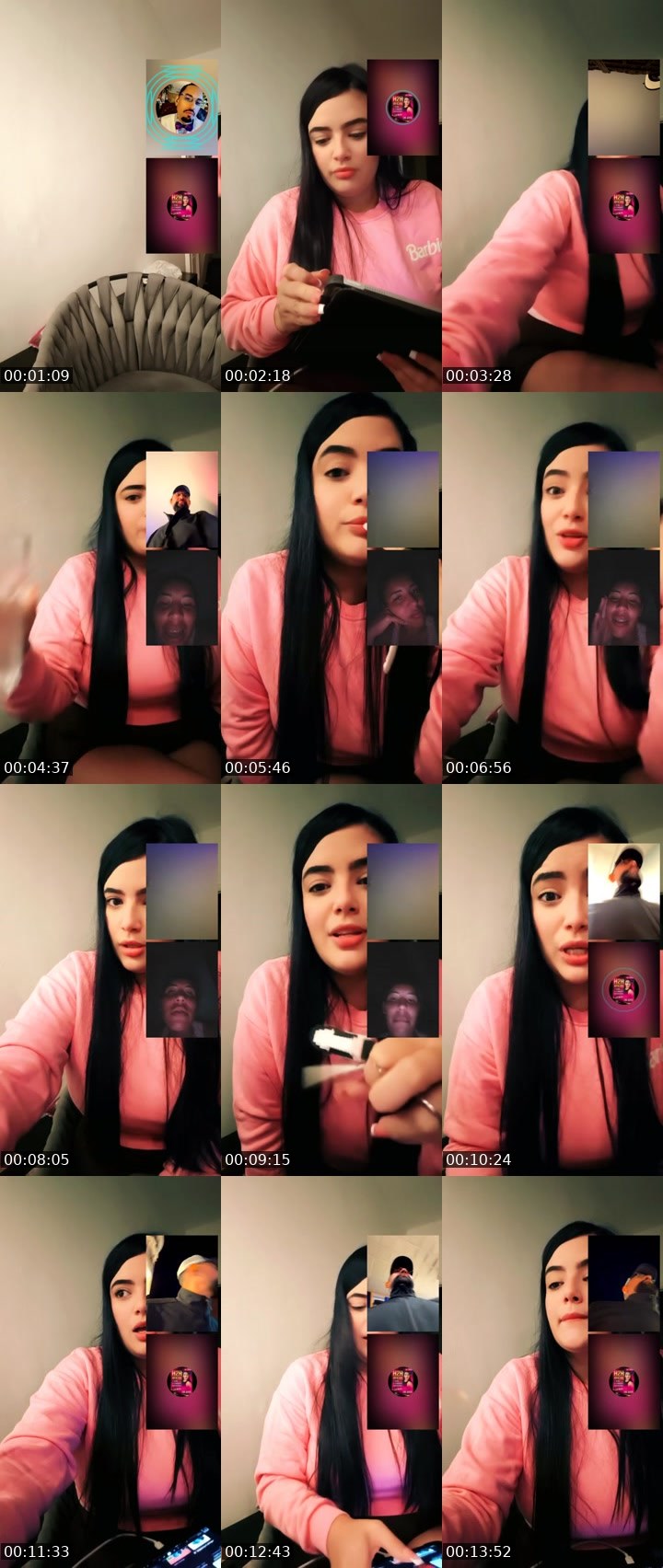 Contact-sheet preview of 👑⃤Yคritah🌸's Liveme recording