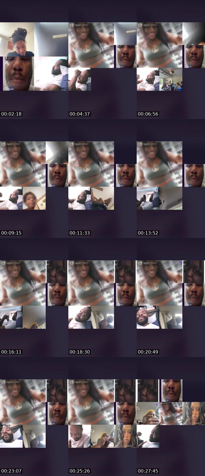 Contact-sheet preview of Wrefah 😮‍💨's Liveme recording
