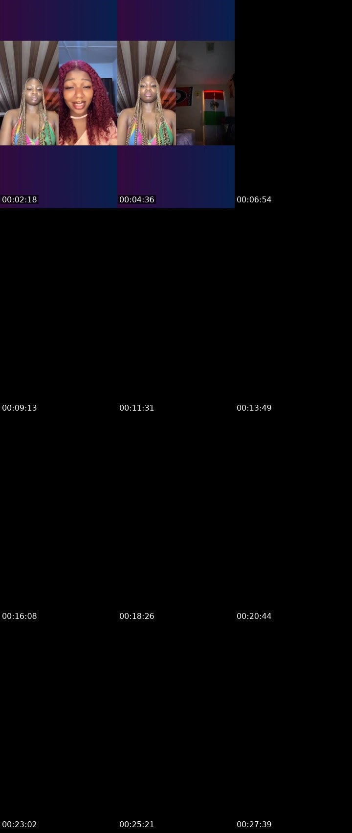 Contact-sheet preview of 14k 🎭NovaBliss⭐️'s Liveme recording