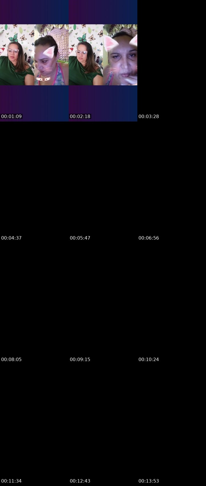 Contact-sheet preview of 🌐 ♡🔥Meche🕶's Liveme recording
