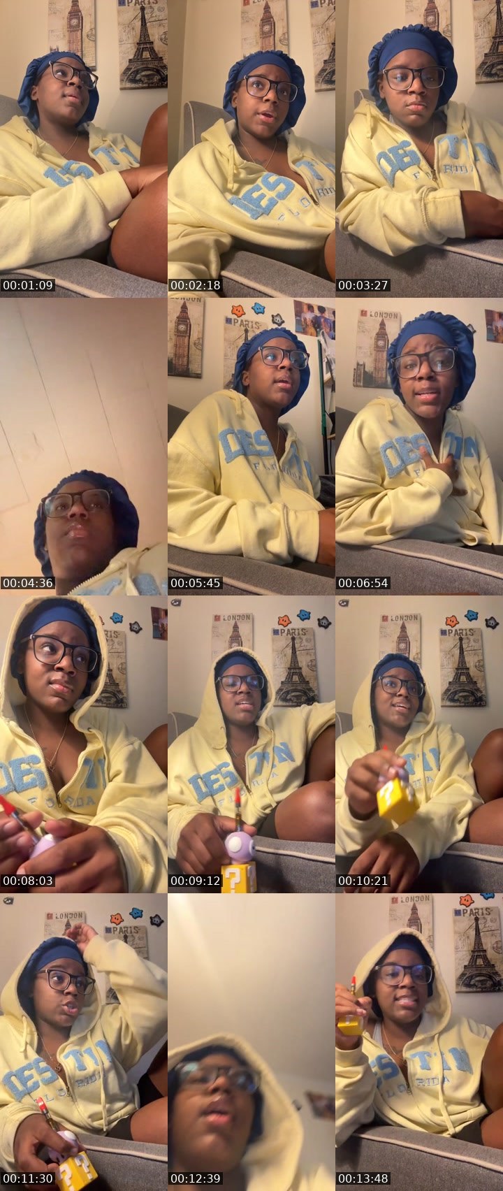 Contact-sheet preview of ➿Slater➿'s Liveme recording