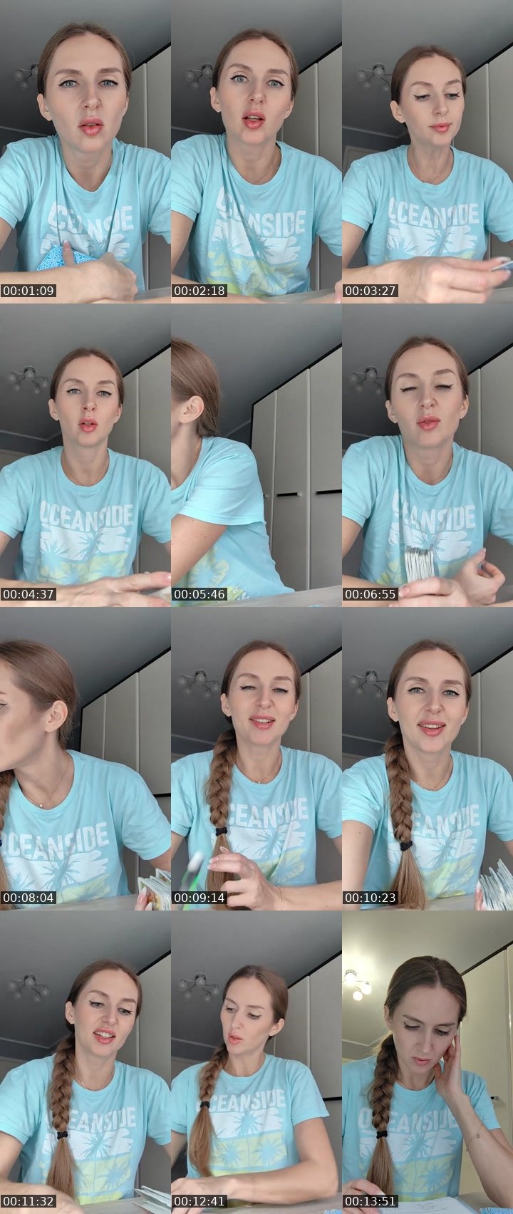 Contact-sheet preview of HELLena😈's Liveme recording