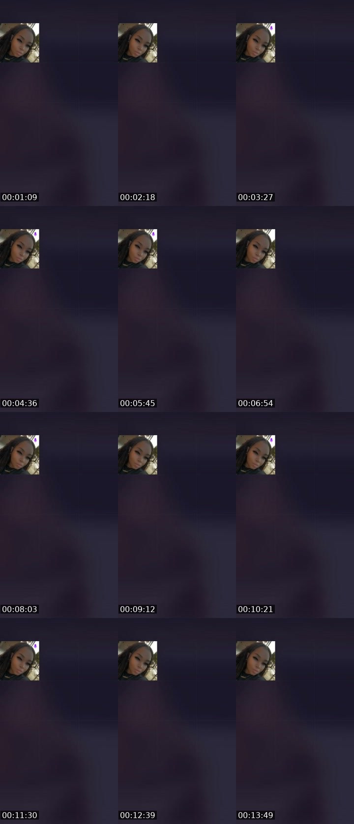 Contact-sheet preview of QUEENNJAS〽️INE🎭⃤'s Liveme recording