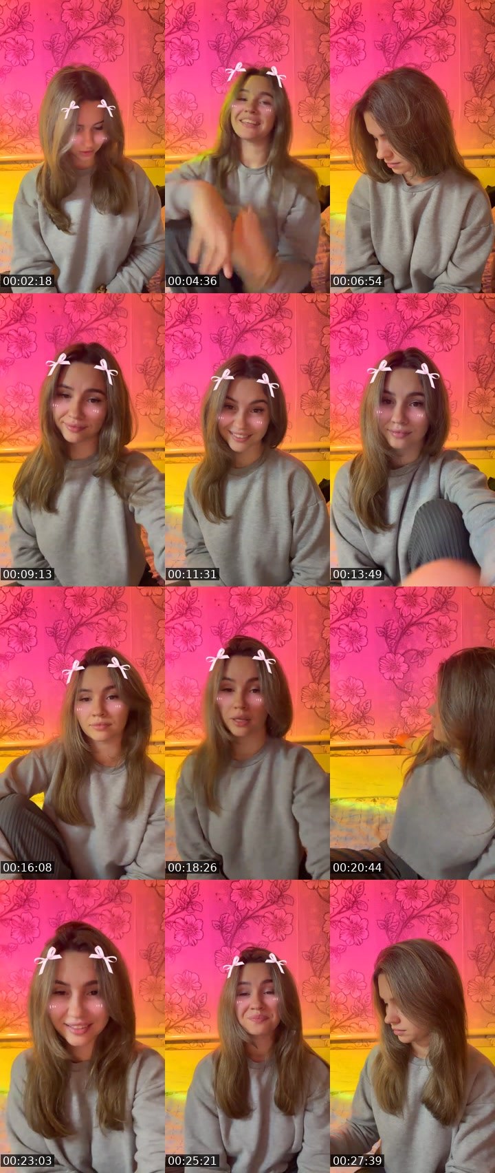 Contact-sheet preview of 🔮𝐘𝐨𝐮𝐫𝐥𝐞𝐫𝐫🤍's Liveme recording