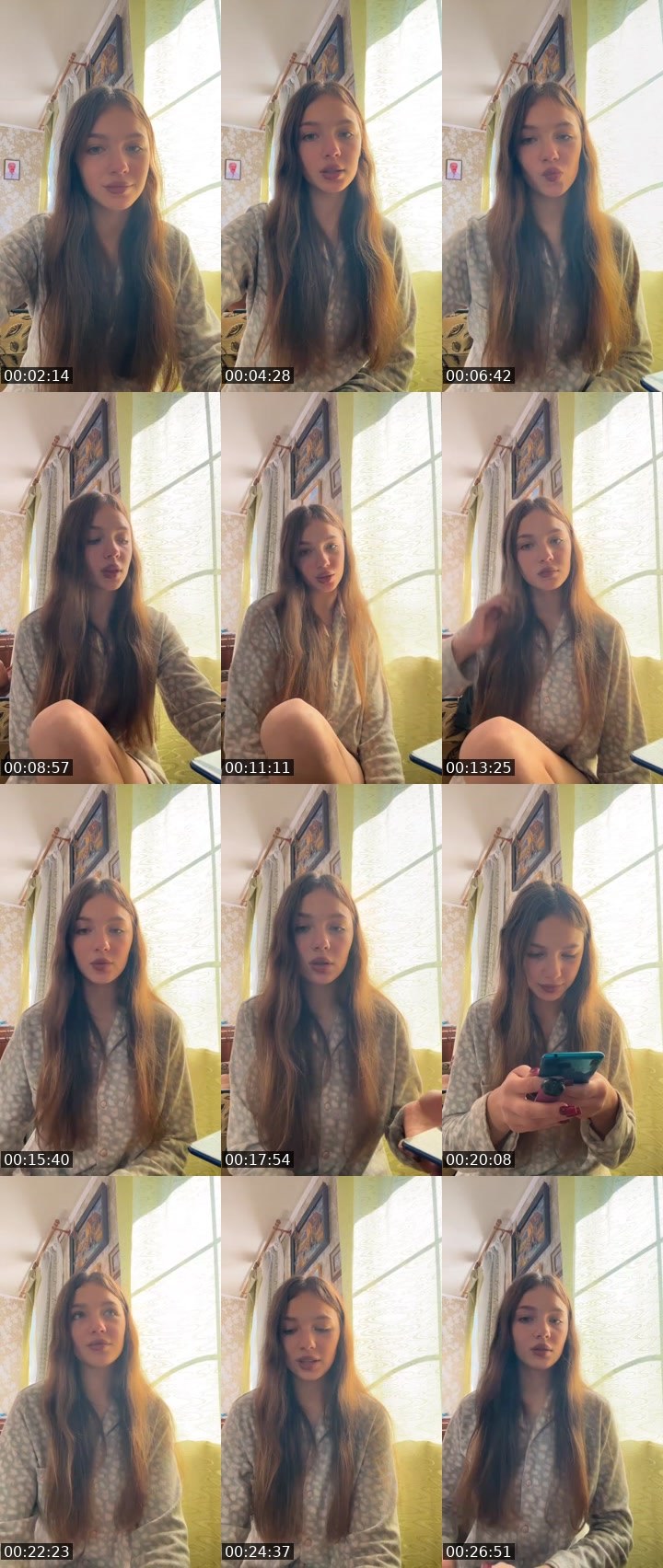 Contact-sheet preview of Roxy👾's Liveme recording