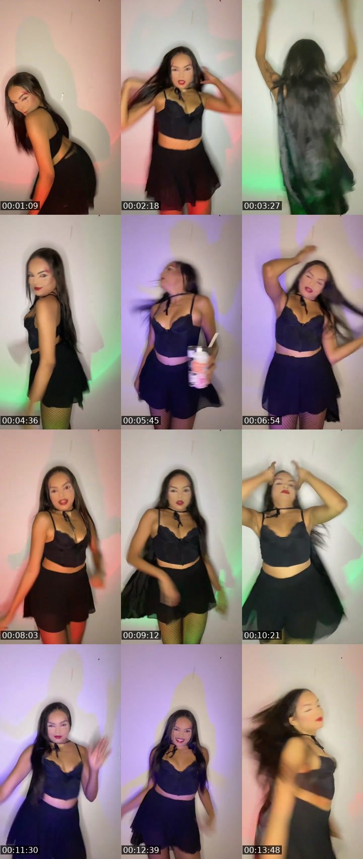 Contact-sheet preview of ⌲ baby angel 🧚🏽's Liveme recording