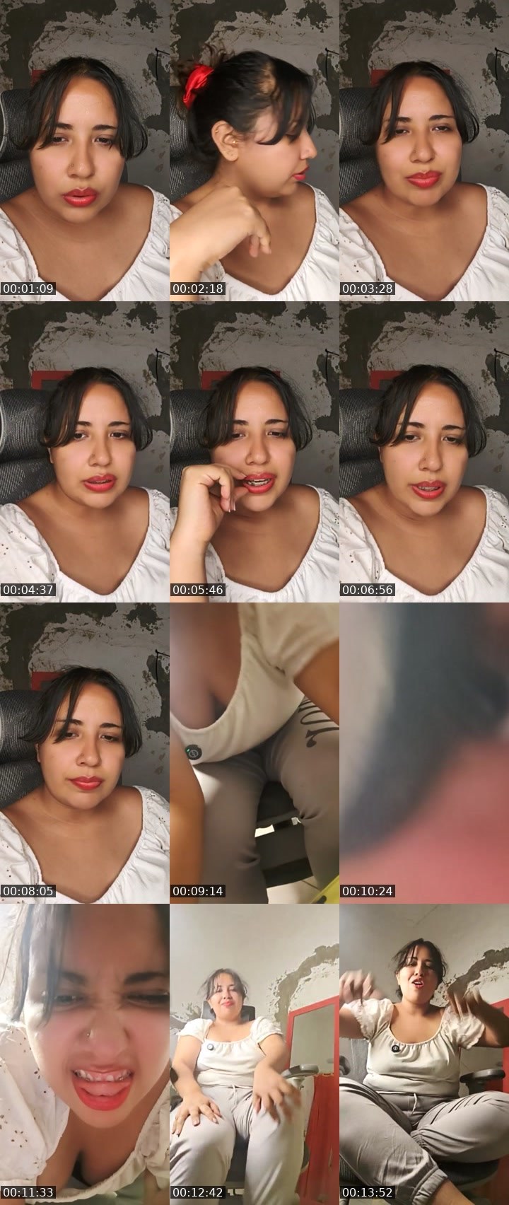 Contact-sheet preview of 🍿VALGrrr🐯's Liveme recording