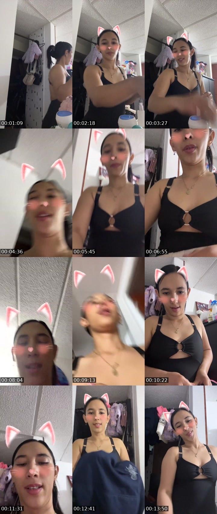Contact-sheet preview of 🌐Carolina😋😘's Liveme recording