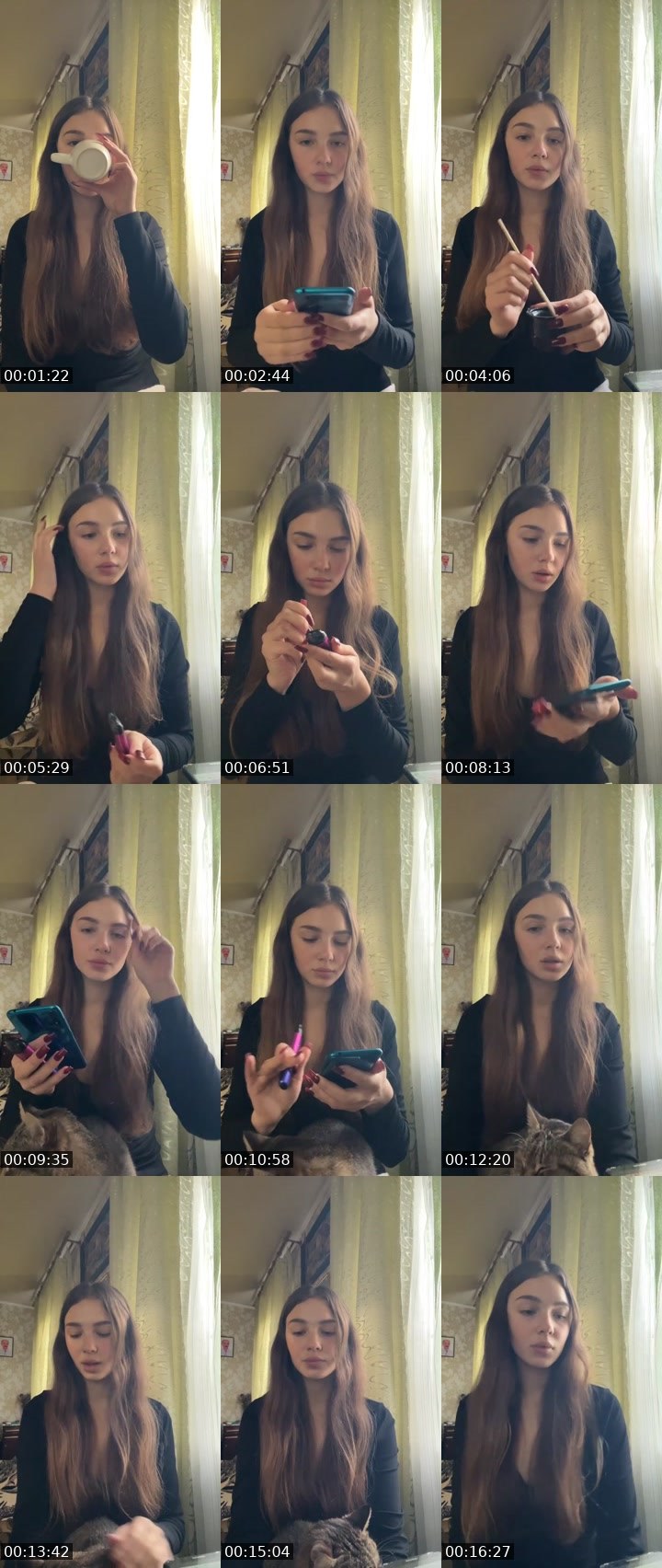 Contact-sheet preview of Roxy👾's Liveme recording