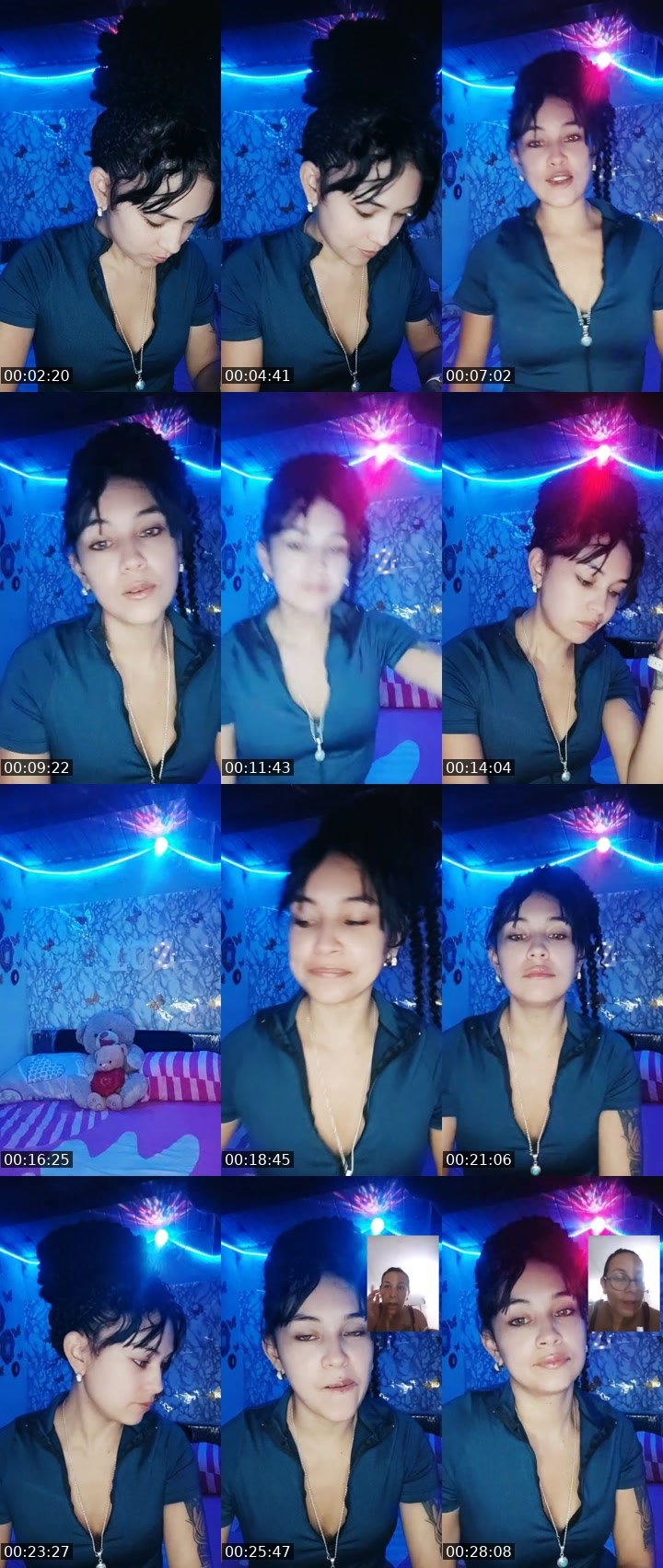 Contact-sheet preview of 👑⃤Luz🧸💜's Liveme recording