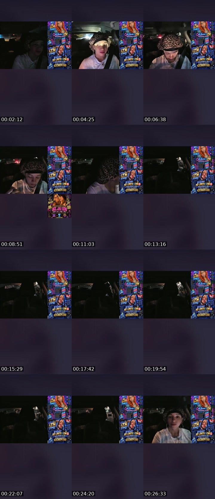 Contact-sheet preview of 👑Mz.Nunnie🌐iZM's Liveme recording