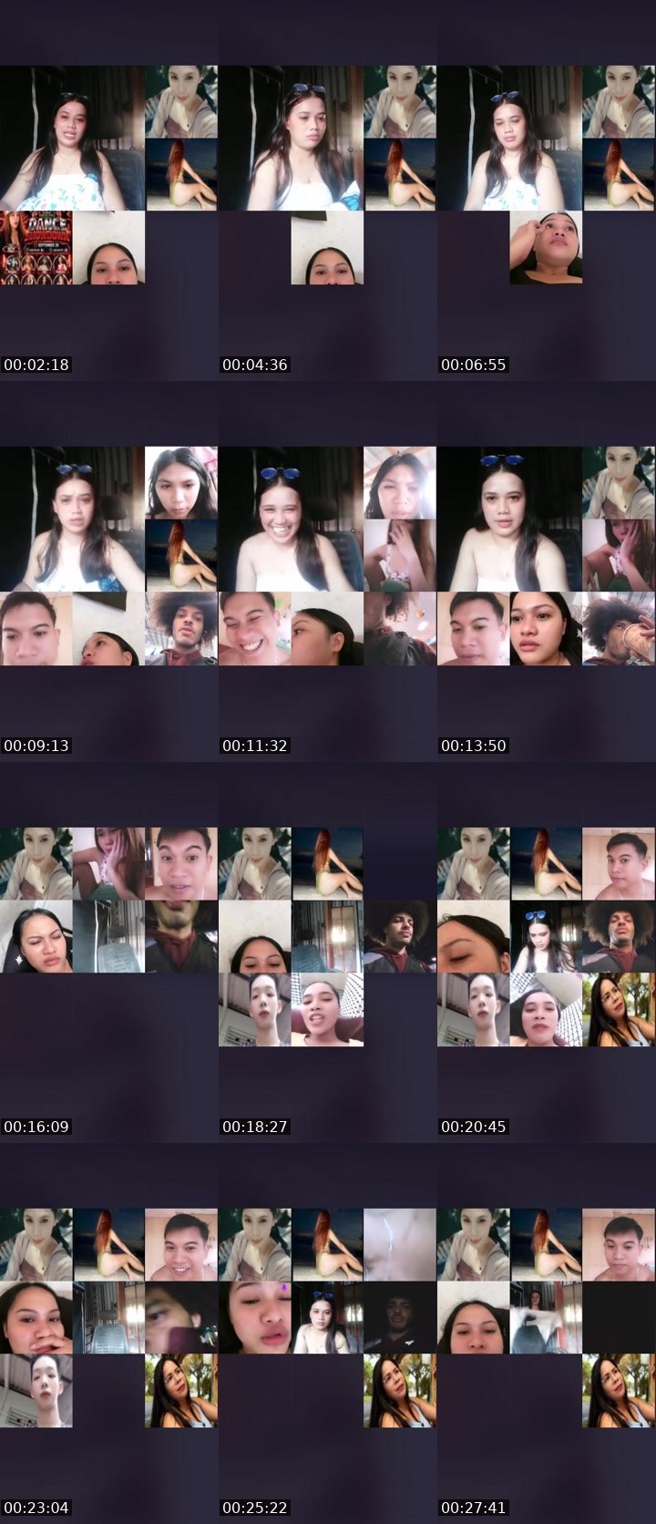 Contact-sheet preview of 😈👸Dianna🦄's Liveme recording