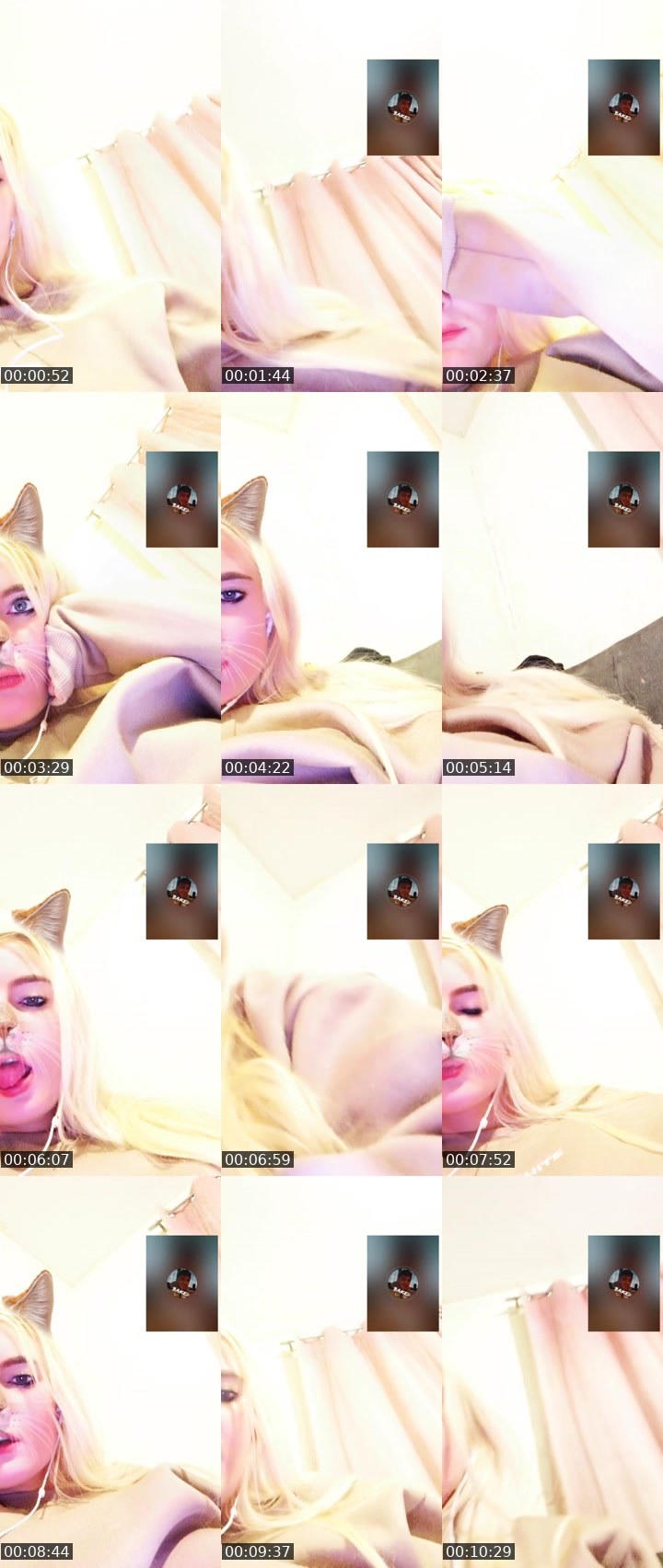 Contact-sheet preview of 𝕭𝖊𝖊💛's Liveme recording