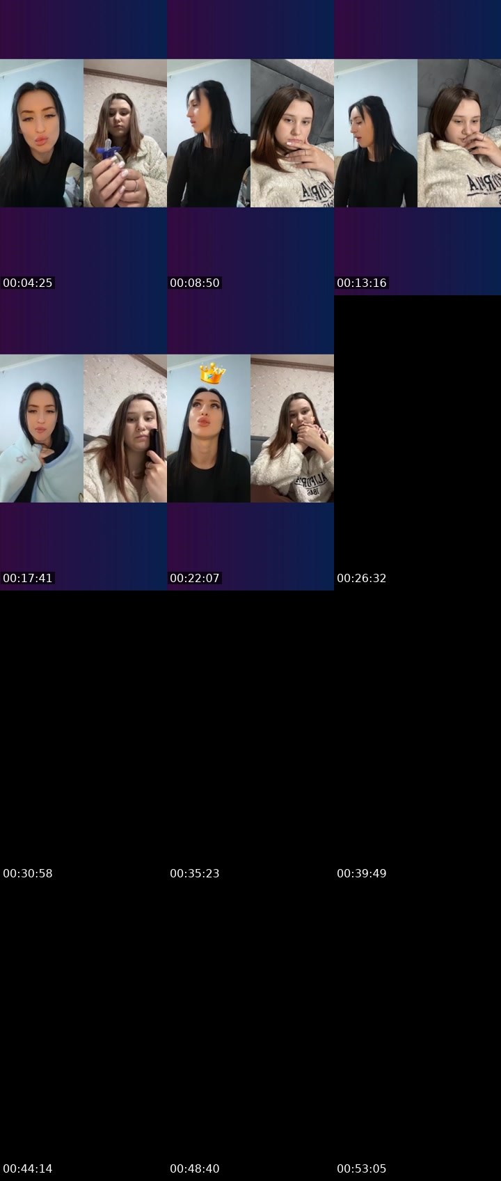 Contact-sheet preview of 🌸MARUsIA's Liveme recording